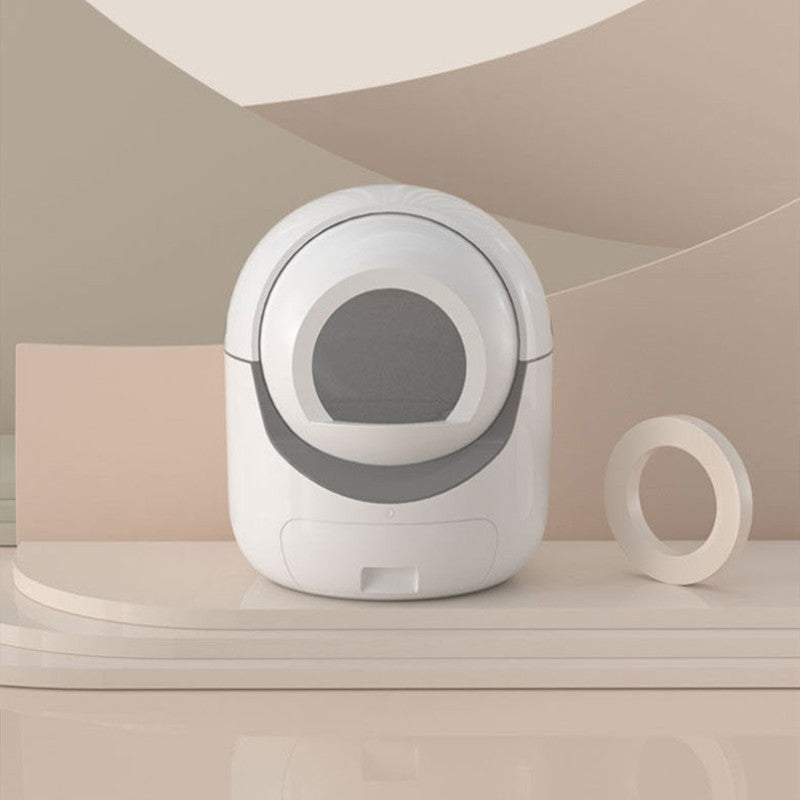 Electronic Kitty Litter Box with Emergency Shutoff and Real Time Monitoring plus even Electronic Deodorant