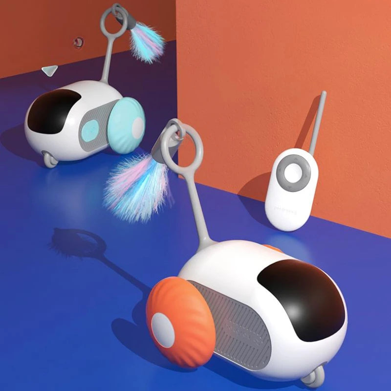 Electronic Cat Toys Are Here That Charge with  One Click of its USB and Add On Feathers and Any Strings And More