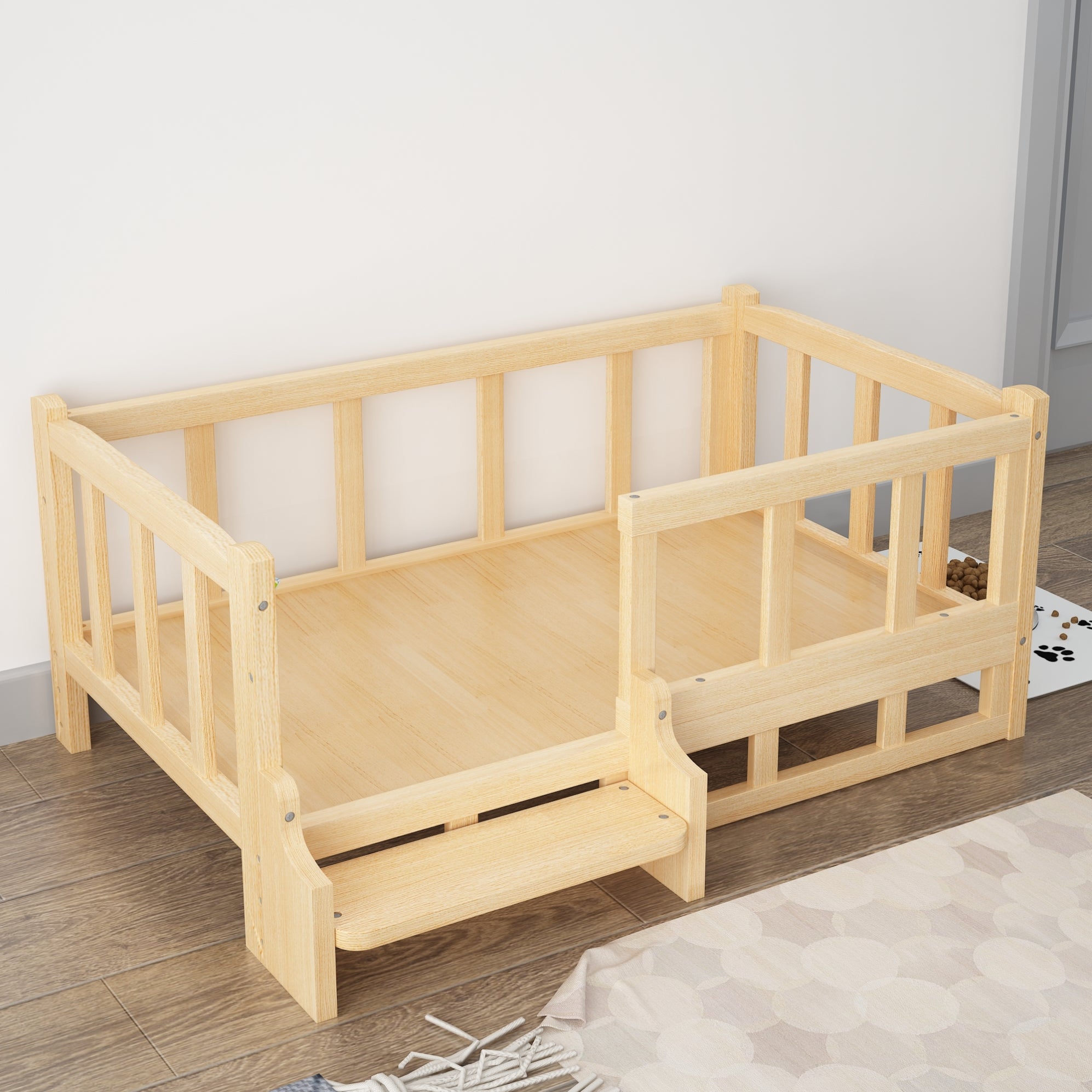 Cat Bed Under Nightstand Integrated DIY Pet, Dog and Cat Bed Nest