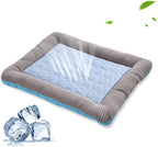 Pet Cooling Pad Bed For Dogs Cats Mat Pet Blanket Ice Silk Material Soft For Summer Sleeping  Blue Breathable