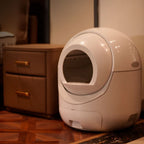 Electronic Kitty Litter Box with Emergency Shutoff and Real Time Monitoring plus even Electronic Deodorant