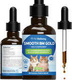 Pet Wellbeing - Smooth BM Gold for Cats - Natural Constipation Support for Felines - 2oz (59ml)