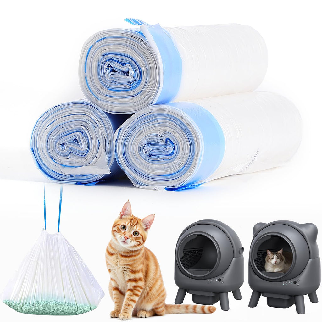 Self Cleaning Litter Box,Automatic Cat Litter Box for Multi Cats,FEELNEEDY Odor Control,litiere Pour Chat autonettoyant, Extra Large, APP Control,Safety Sensors, with 1 Trash Bag and Litter Mat
