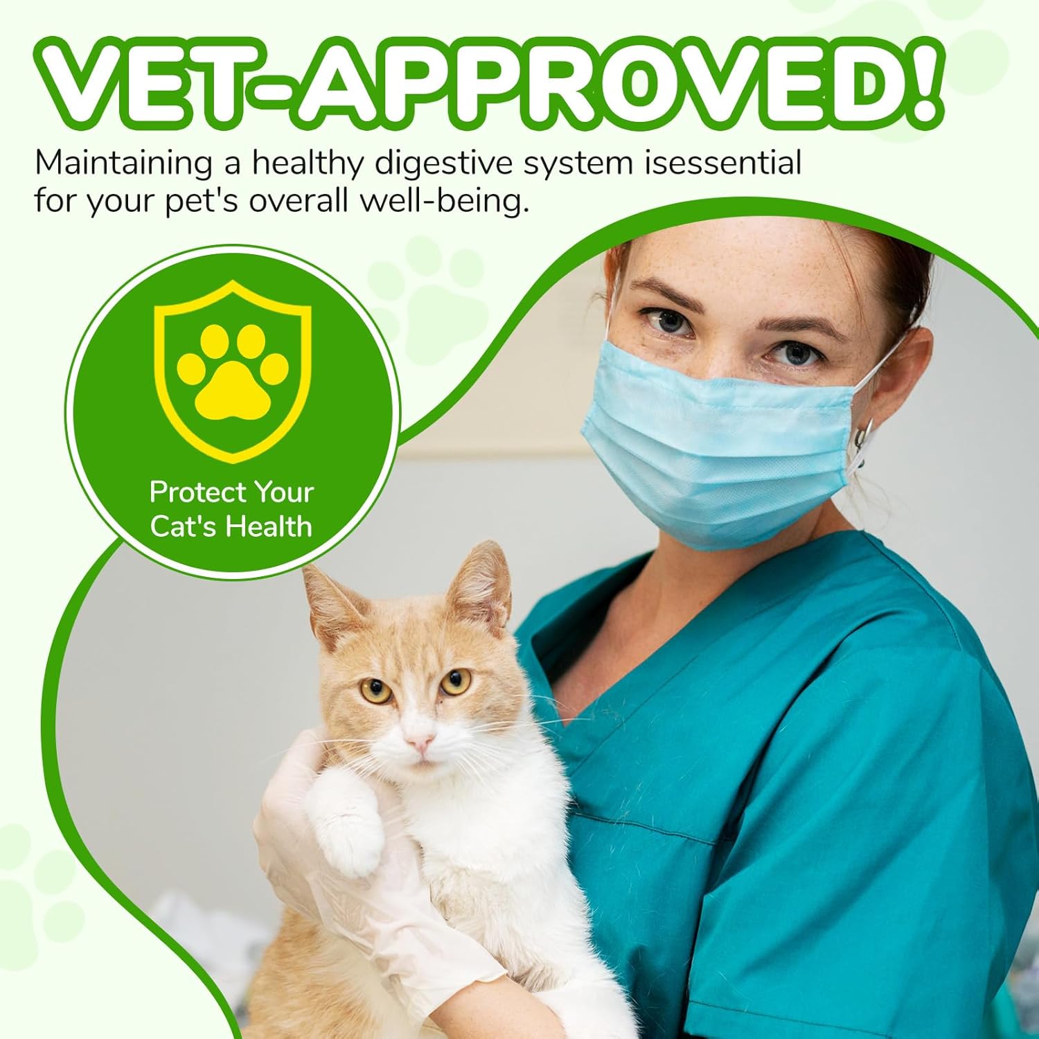 Constipation Relief for Cat, 100% Natural Cat Constipation Treatment with 6 Probiotics for Cats Stool Softeners, Cats Laxative Constipation Relief, Promotes Digestive & Gut Health, 2.02 fl Oz
