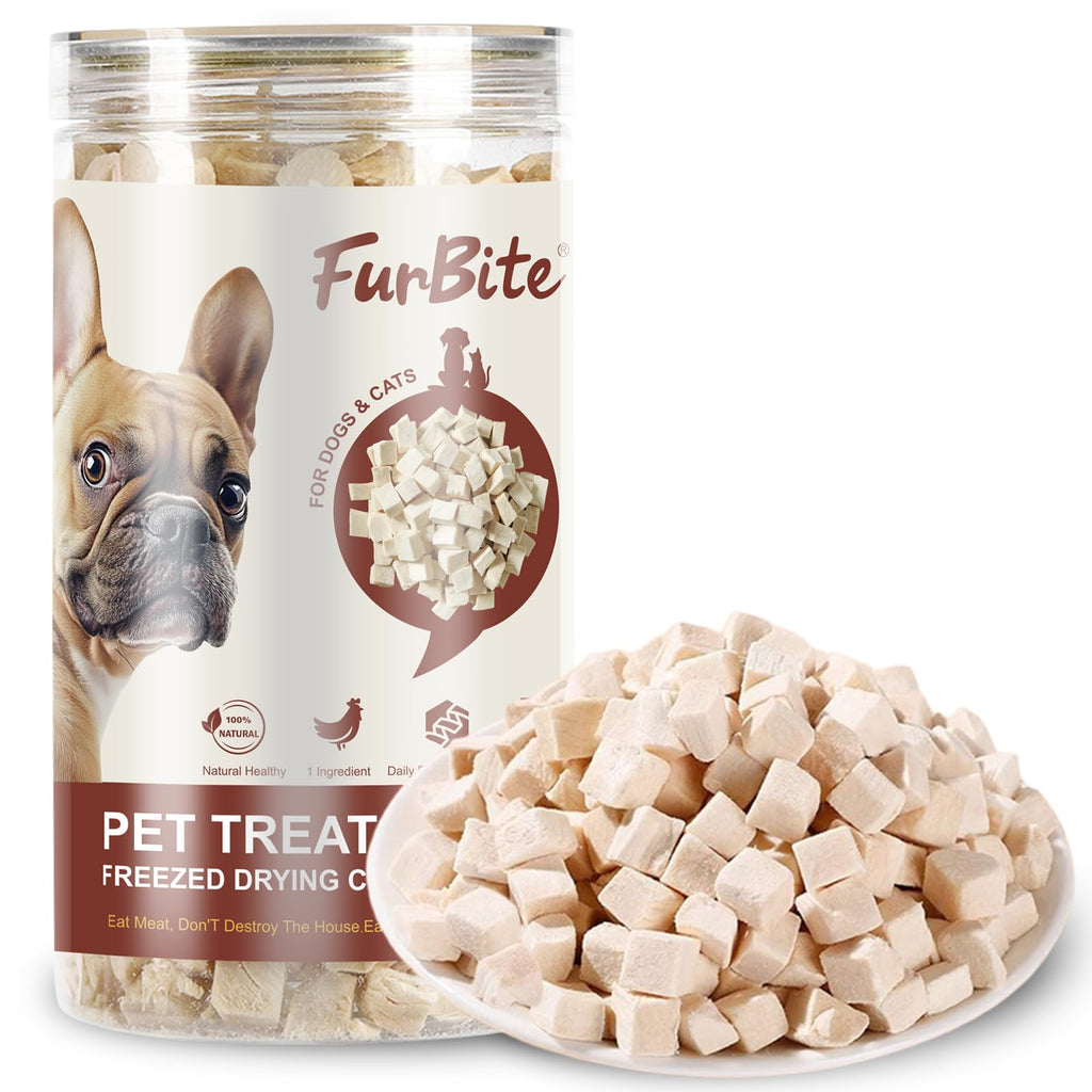 Freeze Dried Chicken for Cat & Dog Treats,Pet Training Dehydrated Snack for Dogs,Natural Single Ingredient High Protein Chicken Breast Snacks,Jerky Chews for Dog Train & Reward