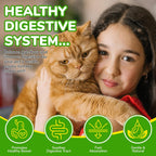 Constipation Relief for Cat, 100% Natural Cat Constipation Treatment with 6 Probiotics for Cats Stool Softeners, Cats Laxative Constipation Relief, Promotes Digestive & Gut Health, 2.02 fl Oz