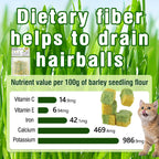 Freezed-Dried Cat Grass Treats, Catgrass Egg Yolk Duo Bites, Cat Dental Treats for Hairball Control and Healthy Coat, Cats Teething Stick (60g, EggYolk)