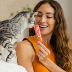 INABA Churu Cat Treats, Lickable, Squeezable Creamy Purée with Vitamin E, 14 Grams per Tube, 120 Tubes Total, Tuna Variety