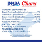 INABA Churu Cat Treats, Lickable, Squeezable Creamy Purée with Vitamin E, 14 Grams per Tube, 120 Tubes Total, Tuna Variety