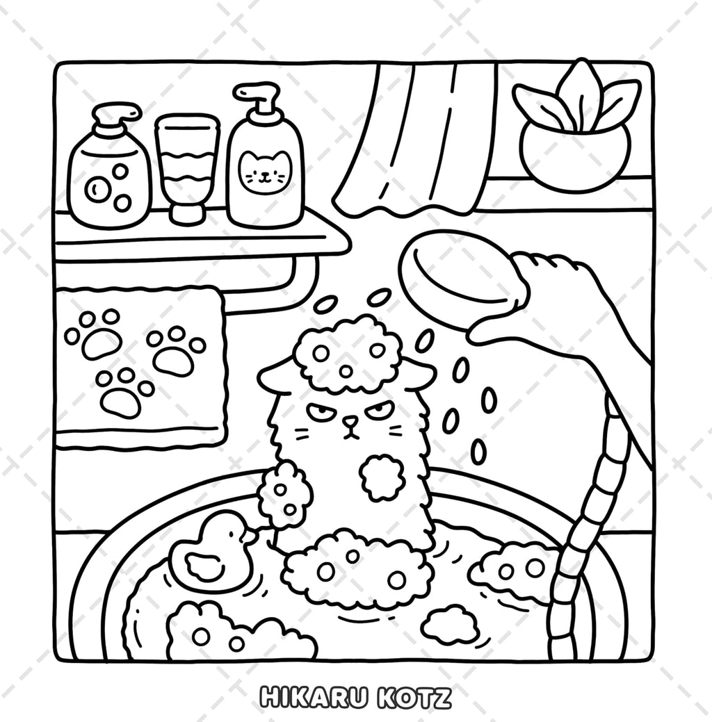 Naughty Cats: Cattitude Coloring Book for Adults and Teens