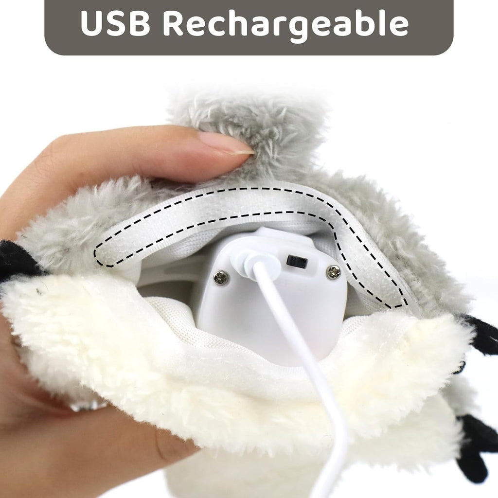 PROKEl Pet Toys, Cat Catnip Toys Flapping Squirrel, Rechargeable Touch Activated KittenToys, Lifelike Interactive Cats Toy Indoor, CatKicker Plush Toys For All Breeds Universalinteractive Toy Cat Toys