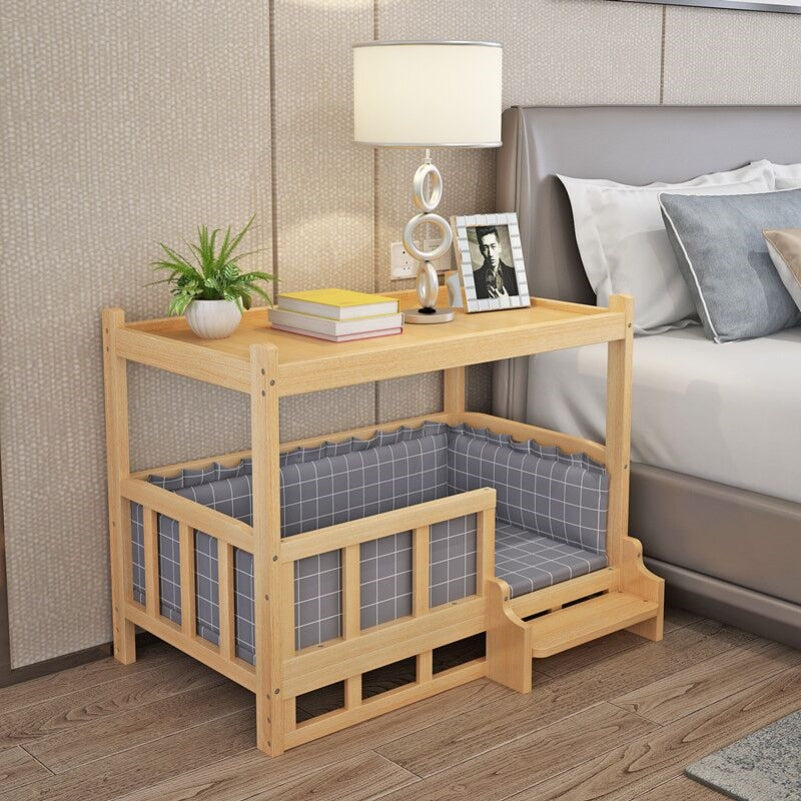 Cat Bed Under Nightstand Integrated DIY Pet, Dog and Cat Bed Nest
