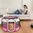Portable Foldable Pet Fence Sports Pen Cat House