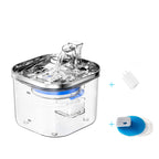 Stainless Steel Cat Water Feeder with Automatic Circulation plus Water Dispenser Intelligent Fountain Pets Accessories