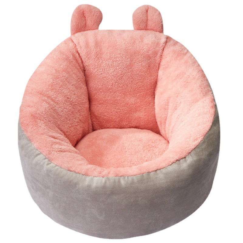 Cat Sleeping Donut Bed Warm and Cuddly Soft