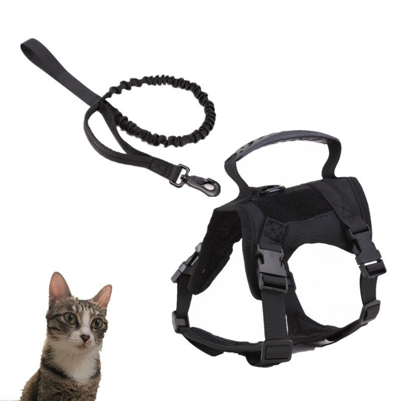 Cat Chest Strap Vest Hand Holding Rope