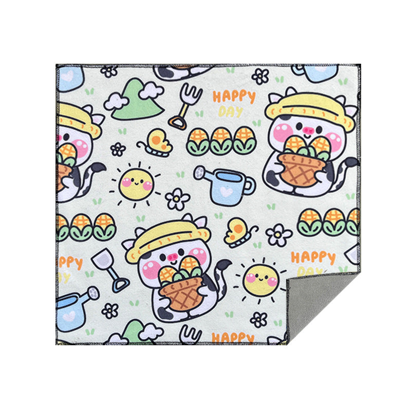 Cat Cloth Towel Simple Cartoon Printed Cat Cloth