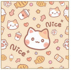 Cat Cloth Towel Simple Cartoon Printed Cat Cloth