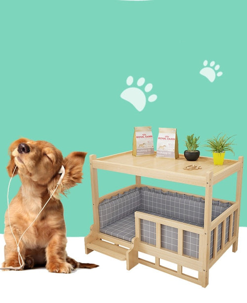 Cat Bed Under Nightstand Integrated DIY Pet, Dog and Cat Bed Nest