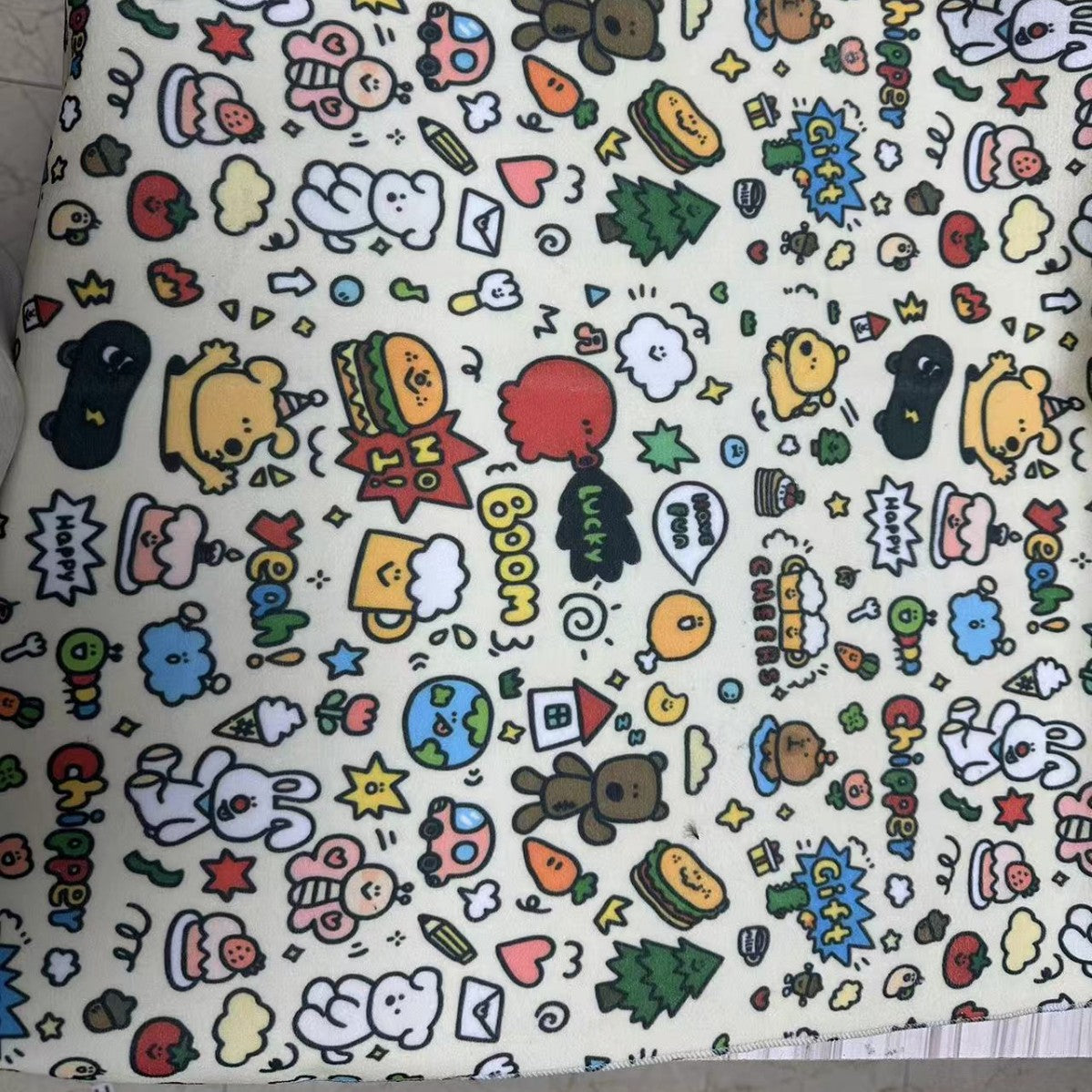Cat Cloth Towel Simple Cartoon Printed Cat Cloth