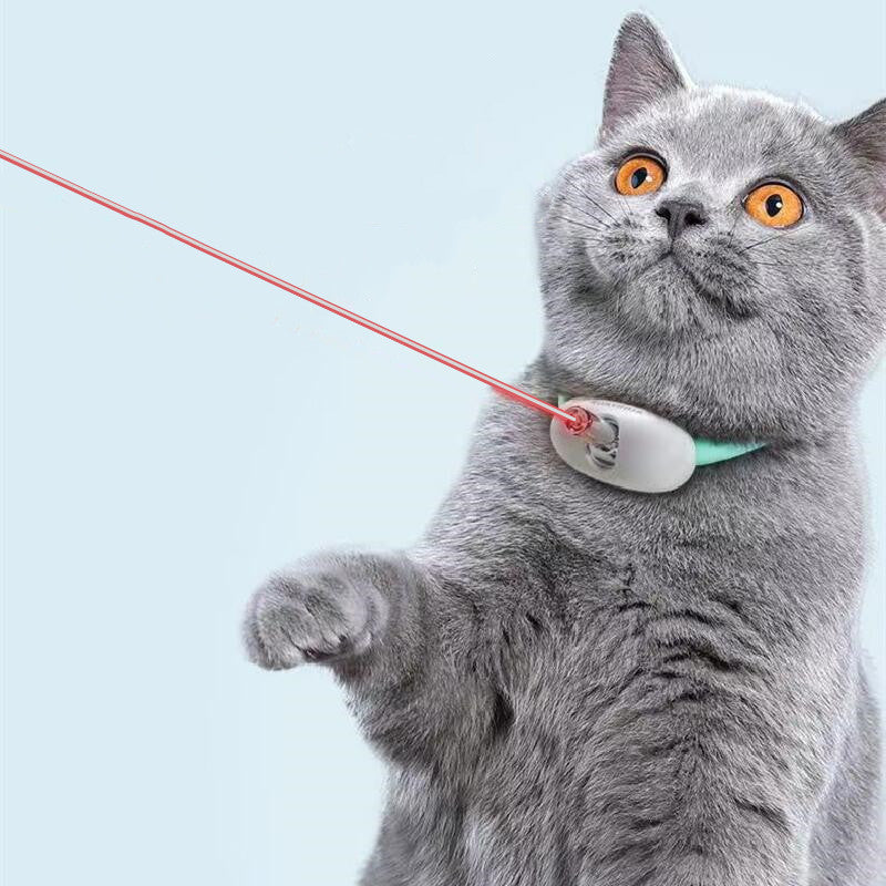 Automatic Cat Smart Laser Toy to Tease and Cat Collar Electric USB Charging Kitten Amusing Toys Interactive Training Pet Items