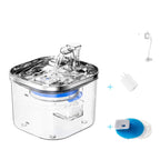 Stainless Steel Cat Water Feeder with Automatic Circulation plus Water Dispenser Intelligent Fountain Pets Accessories