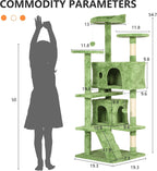 Multi Level Cat Tree Tower Furniture Activity Center with Scratching Posts