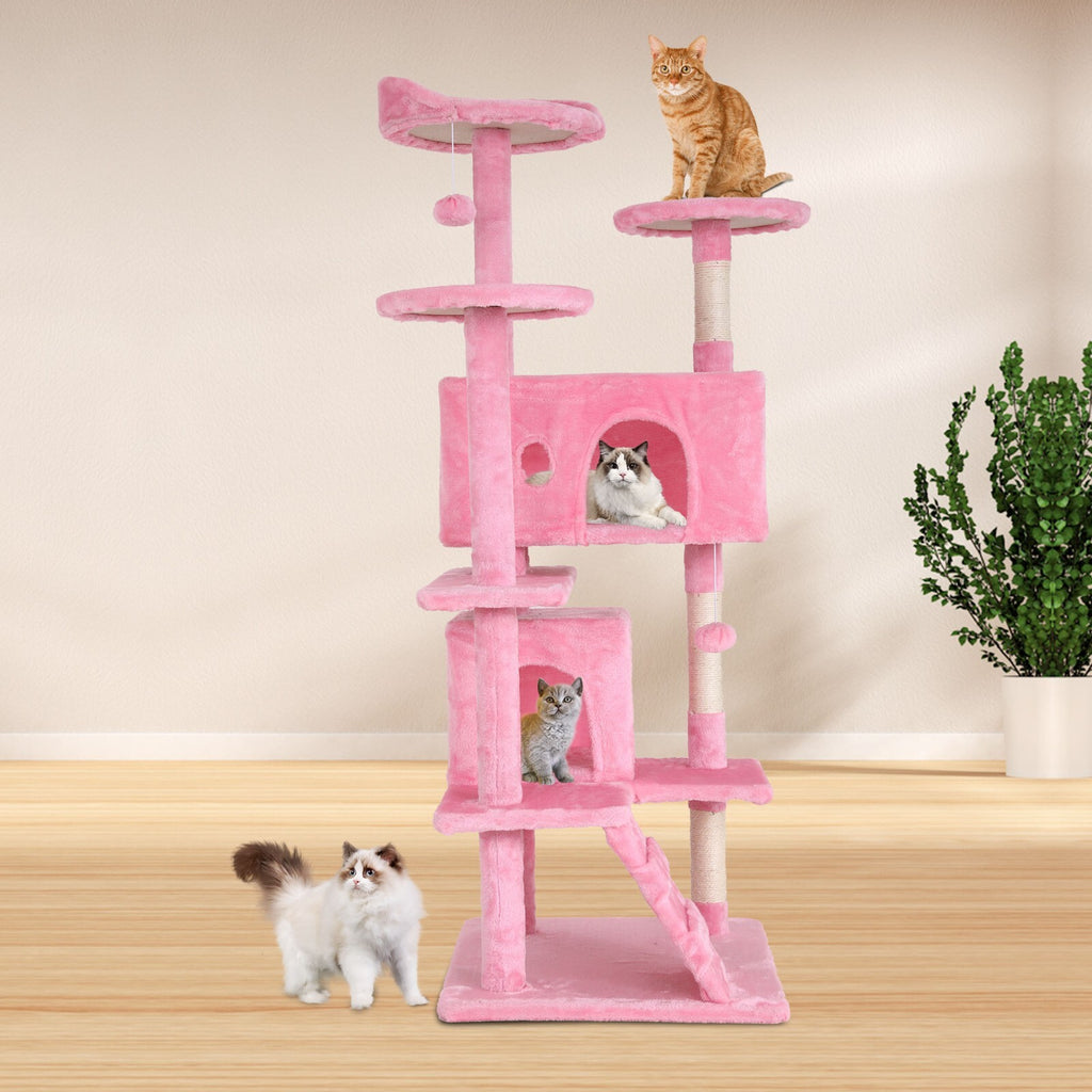 Multi Level Cat Tree Tower Furniture Activity Center with Scratching Posts