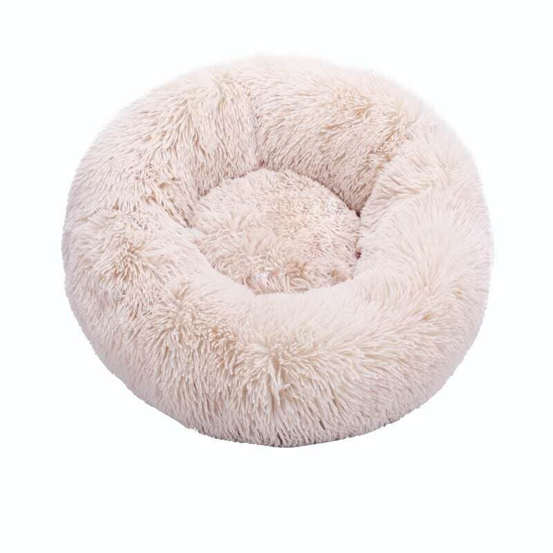 The Most Luxurious Round and Puffy Fluffed Up Cat Bed Ever