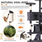 Multi Level Cat Tree Tower Furniture Activity Center with Scratching Posts