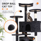 Multi Level Cat Tree Tower Furniture Activity Center with Scratching Posts