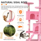 Multi Level Cat Tree Tower Furniture Activity Center with Scratching Posts
