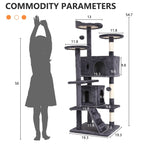 Multi Level Cat Tree Tower Furniture Activity Center with Scratching Posts