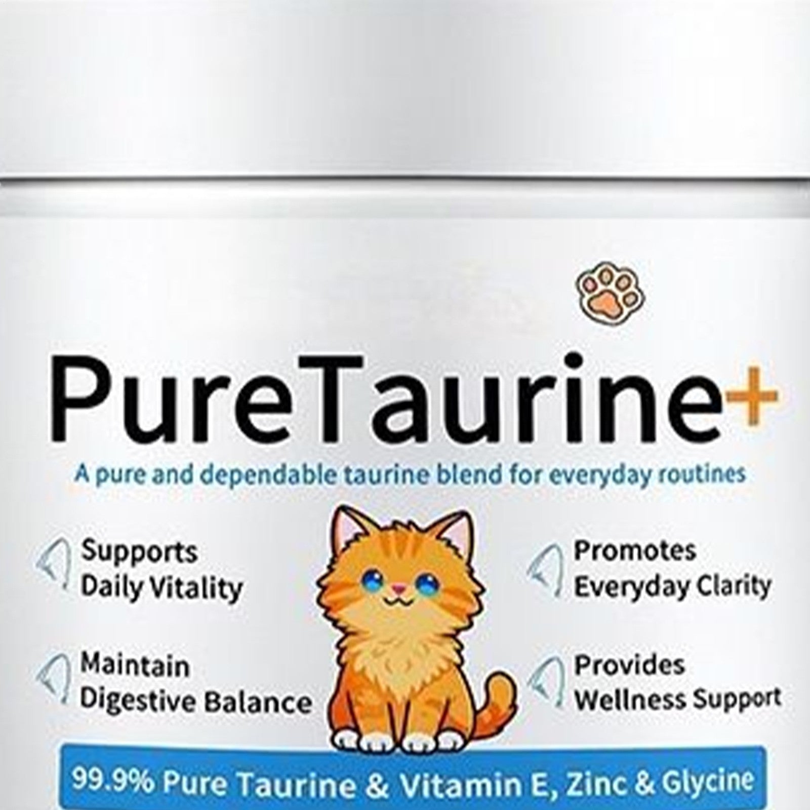 Taurine for Cats Taurine Powder Supplement 200g Nutrition Cat Digestive Support