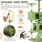 Multi Level Cat Tree Tower Furniture Activity Center with Scratching Posts