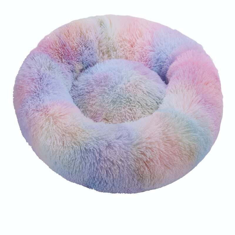 The Most Luxurious Round and Puffy Fluffed Up Cat Bed Ever