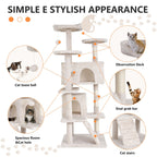 Multi Level Cat Tree Tower Furniture Activity Center with Scratching Posts