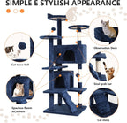 Multi Level Cat Tree Tower Furniture Activity Center with Scratching Posts